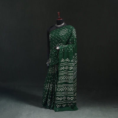 Kutch Bandhani Tie-Dye Cotton Saree 67