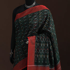 Pochampally Ikat Weave Mercerised Cotton Saree 16