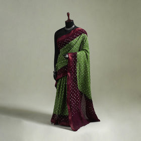 Kutch Tie-Dye Bandhani Cotton Saree with Blouse Piece 55