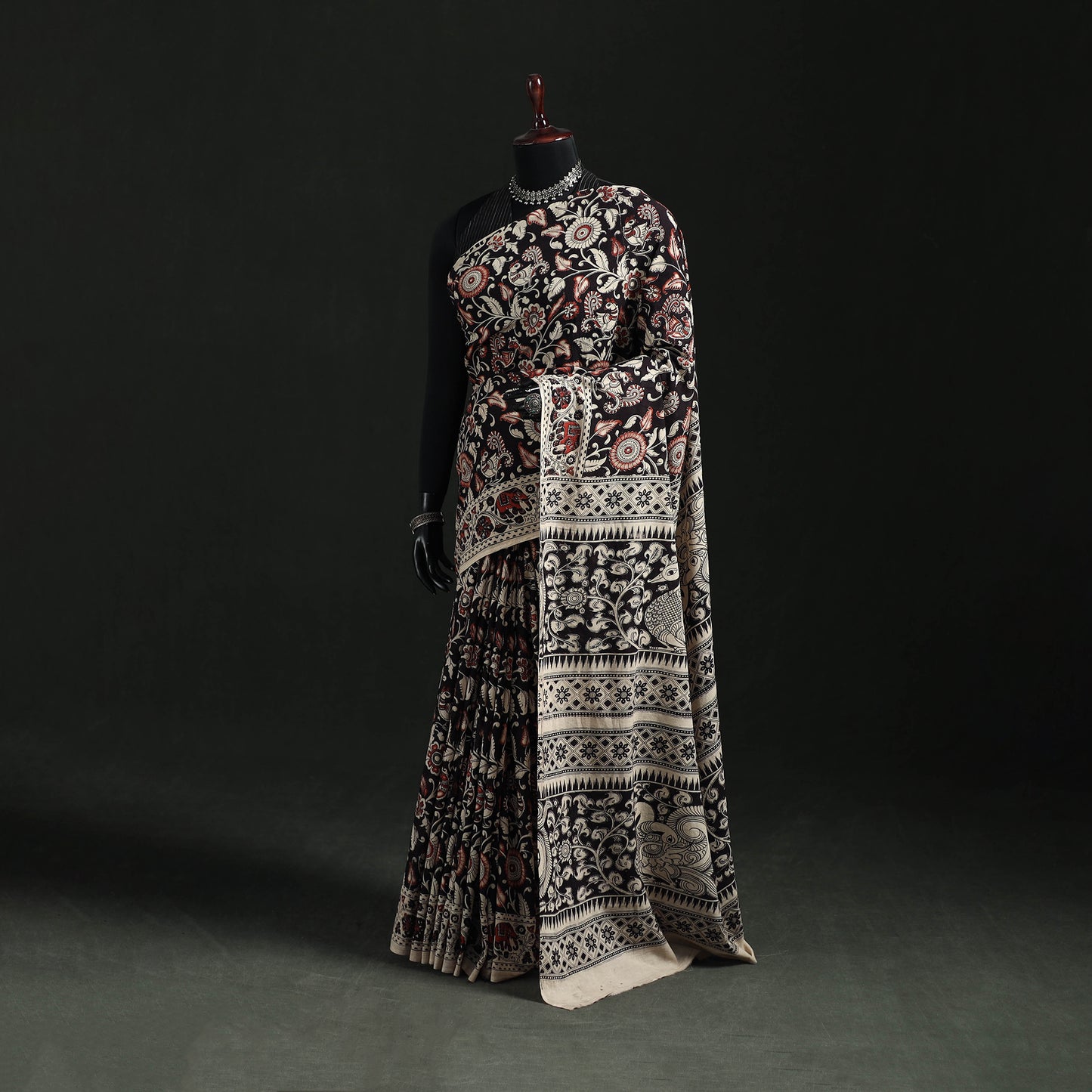 Kalamkari Printed Cotton Saree 18