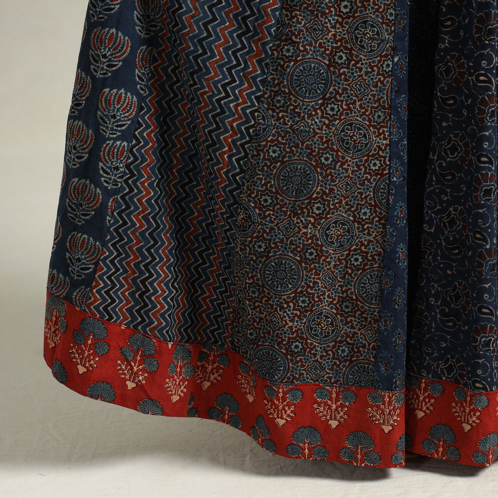 Ajrakh Patchwork Skirt 