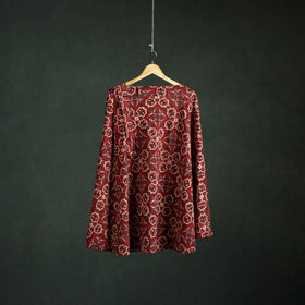 Ajrakh Hand Block Print Cotton Wrap Around Skirt 19