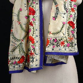 Ranihati Chanderi Silk Hand Embroidered Stole 25