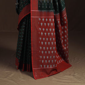 Pochampally Ikat Weave Mercerised Cotton Saree 16