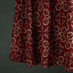 Ajrakh Hand Block Print Cotton Wrap Around Skirt 19