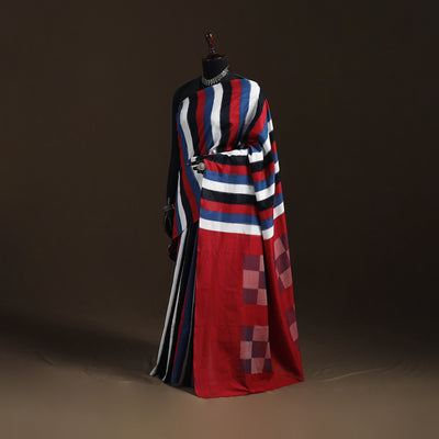 Pochampally Ikat Weave Mercerised Cotton Saree 17