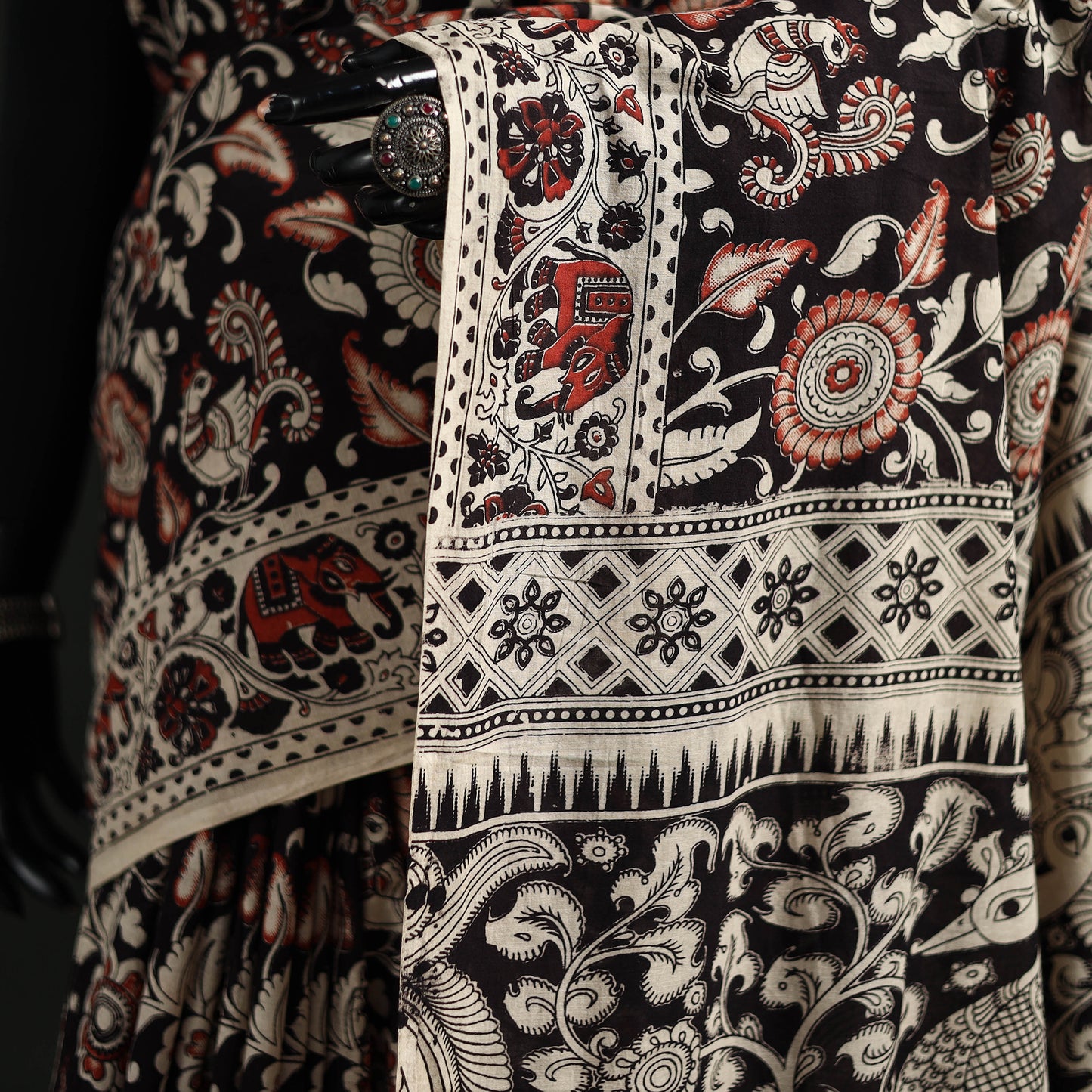 Kalamkari Printed Cotton Saree 18