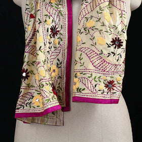 Ranihati Chanderi Silk Hand Embroidered Stole 27