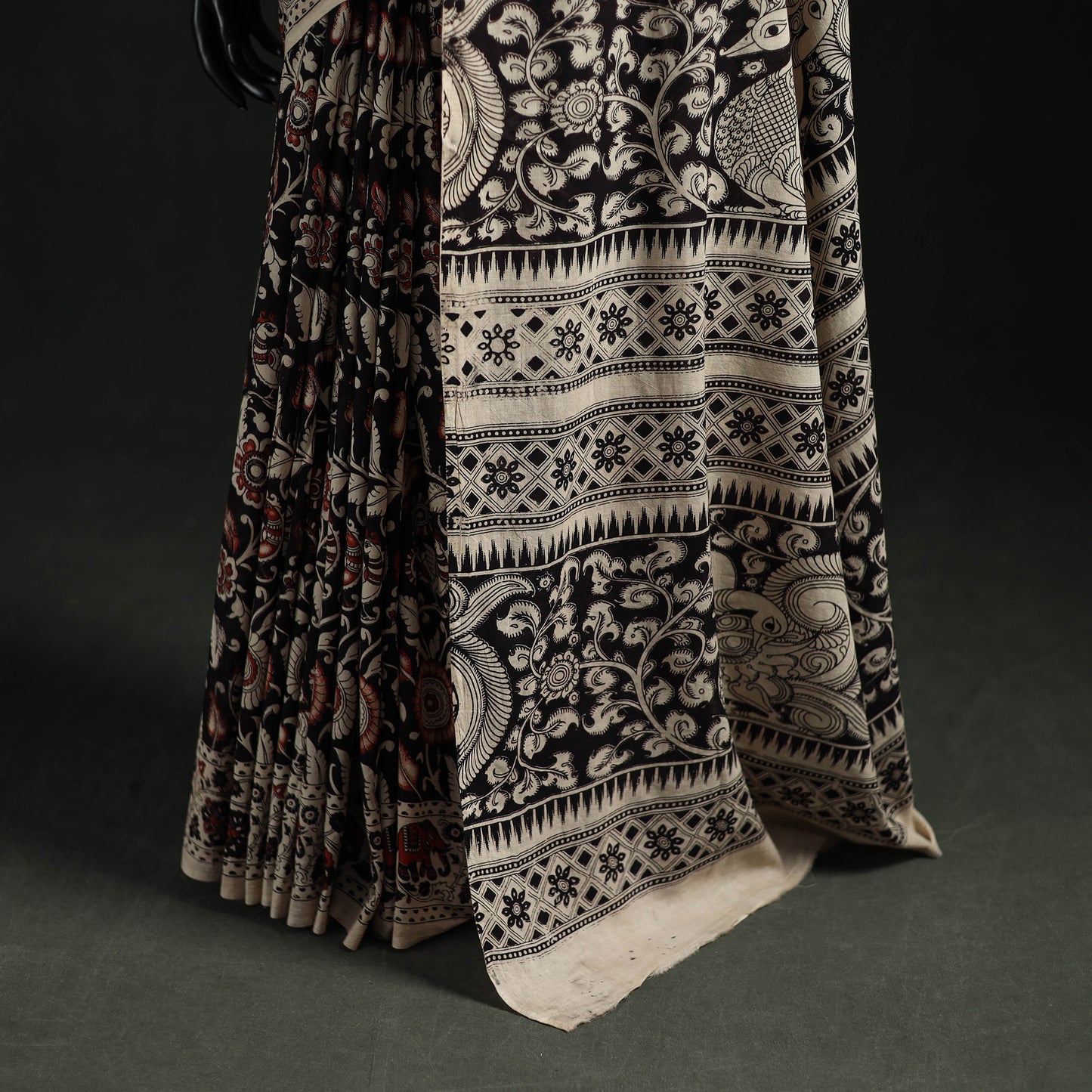 Kalamkari Printed Cotton Saree 18