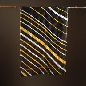Chanderi Silk Leheriya Tie-Dye Saree with Zari Border 01