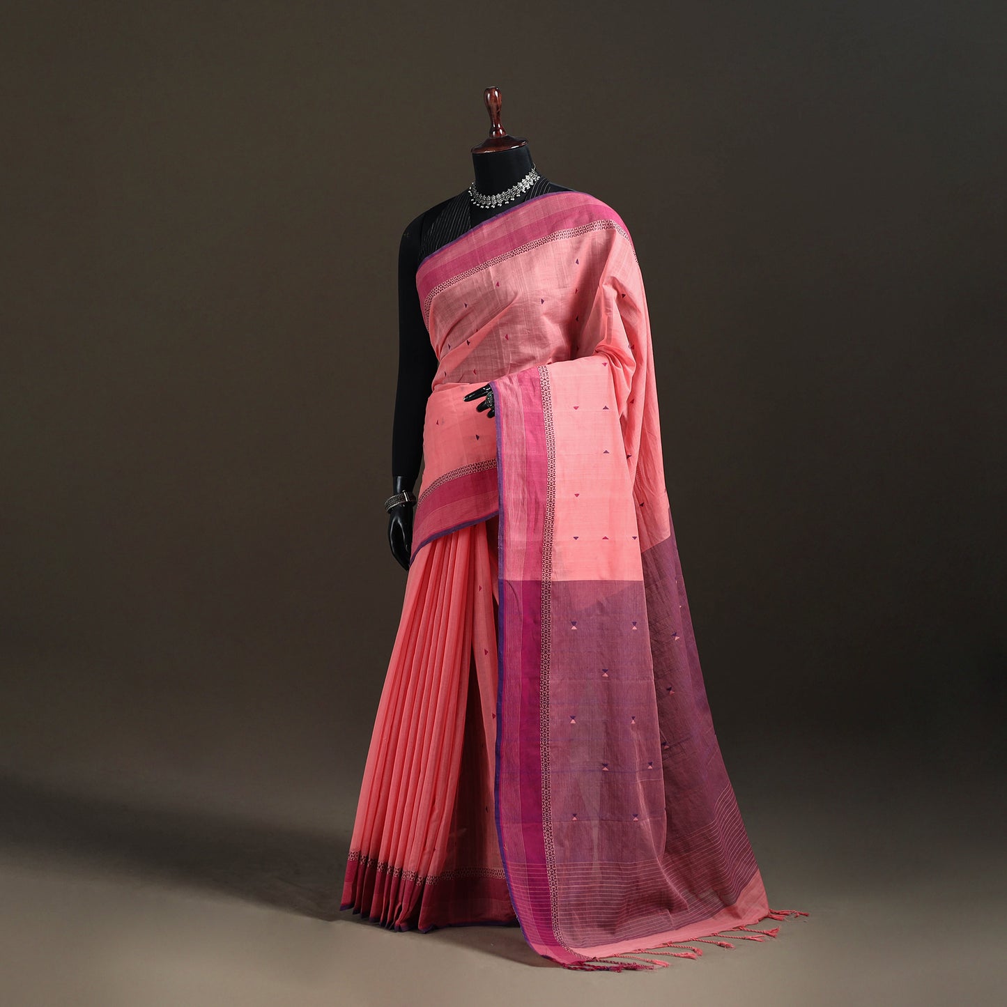 Godavari Jamdani Buti Pure Handloom Cotton Saree 20