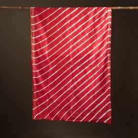 Chanderi Silk Leheriya Tie-Dye Saree with Zari Border 12