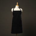 Black - jhiri handloom cotton apron with pocket 17
