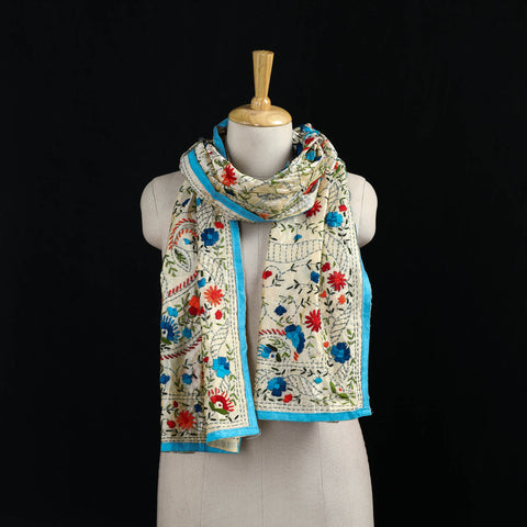 Ranihati Chanderi Silk Hand Embroidered Stole 28
