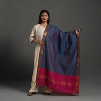 Handloom Cotton Nizam Zari Border Mangalagiri Dupatta 34