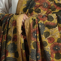 Mangalagiri Cotton Handpainted Pen Work Kalamkari Dupatta 19