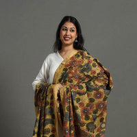 Mangalagiri Cotton Handpainted Pen Work Kalamkari Dupatta 19