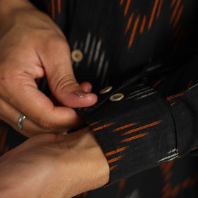 Buy Pochampally Ikat Weave Cotton Men Full Sleeve Shirt 16 Online at iTokri.com