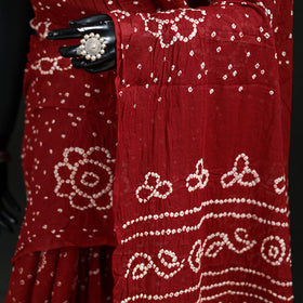 Kutch Bandhani Tie-Dye Cotton Saree 68