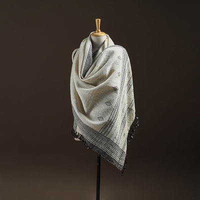 Kutch Handspun Handwoven Desi Wool Shawl 21