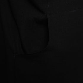 Black - jhiri handloom cotton apron with pocket 17