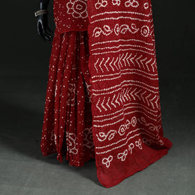 Kutch Bandhani Tie-Dye Cotton Saree 68