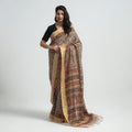 Original Pedana Kalamkari Block Print Silk Saree