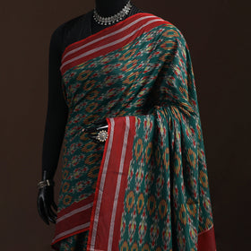 Pochampally Ikat Weave Mercerised Cotton Saree 18