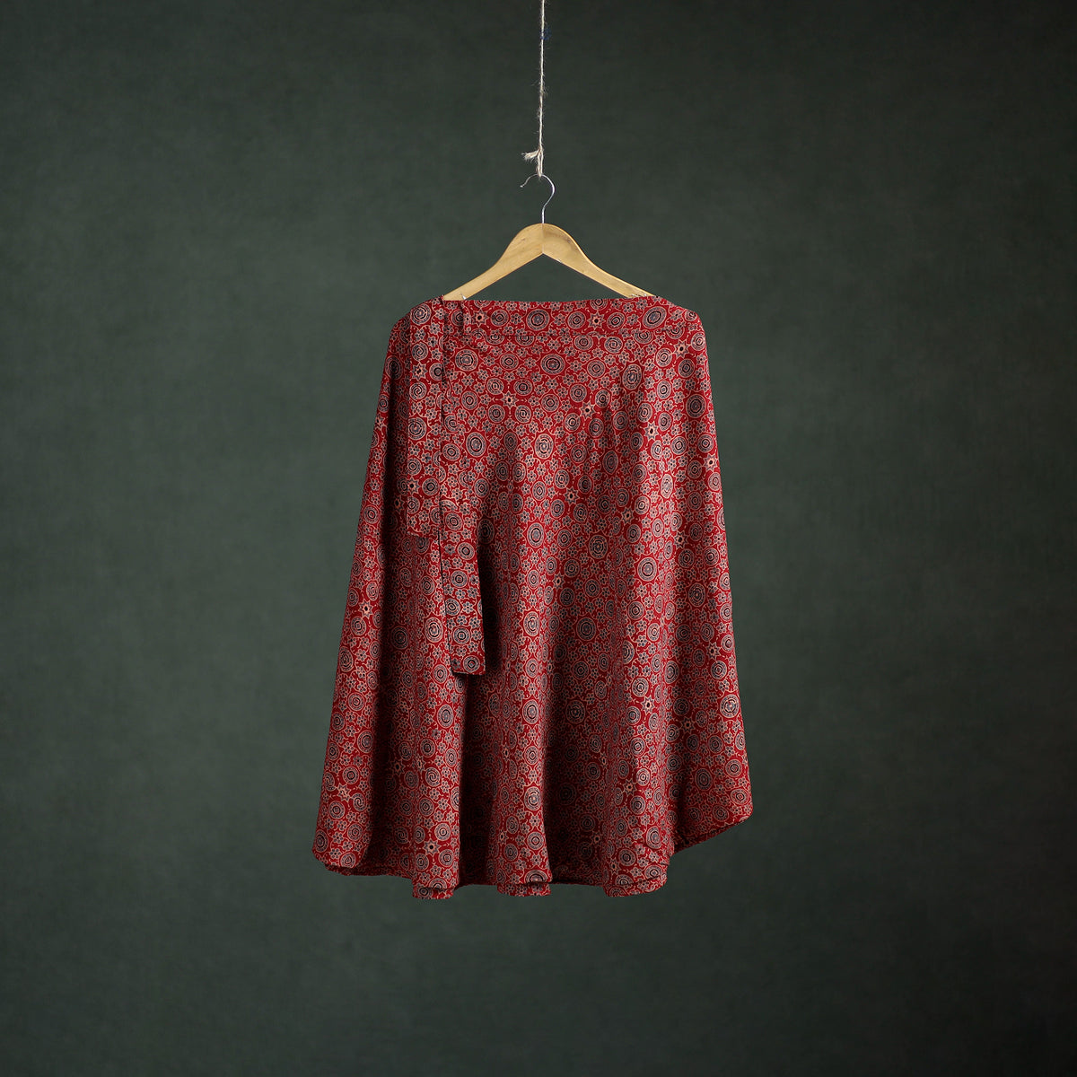 Ajrakh Hand Block Print Cotton Wrap Around Skirt 21