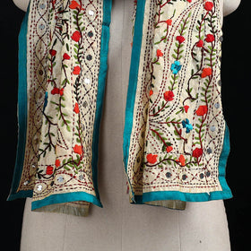 Ranihati Chanderi Silk Hand Embroidered Stole 32