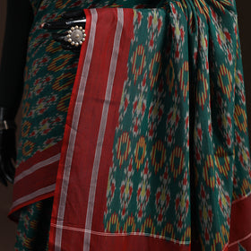 Pochampally Ikat Weave Mercerised Cotton Saree 18