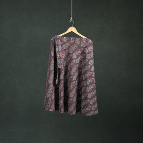 Ajrakh Hand Block Print Cotton Wrap Around Skirt 40
