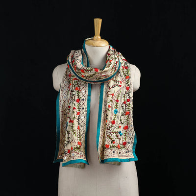 Ranihati Chanderi Silk Hand Embroidered Stole 32