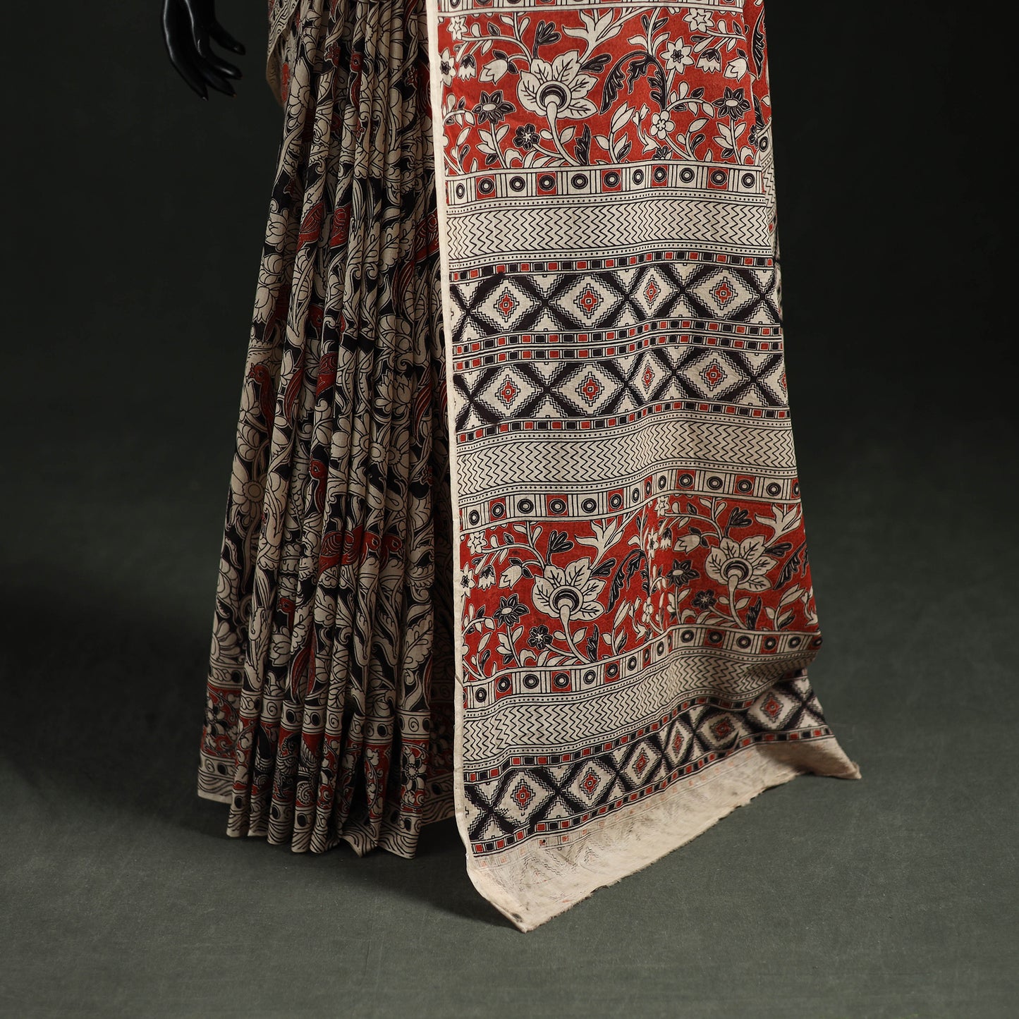Kalamkari Printed Cotton Saree 19