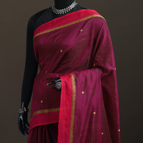 Peepal Leaf Buti Jacquard Pure Handloom Cotton Saree 21