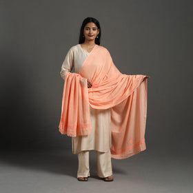  Lucknow Chikankari Hand Embroidery Cotton Dupatta 30 