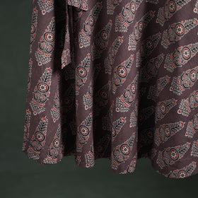 Ajrakh Hand Block Print Cotton Wrap Around Skirt 40