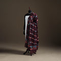 Brown - hand batik print cotton dupatta 19 - handcrafted