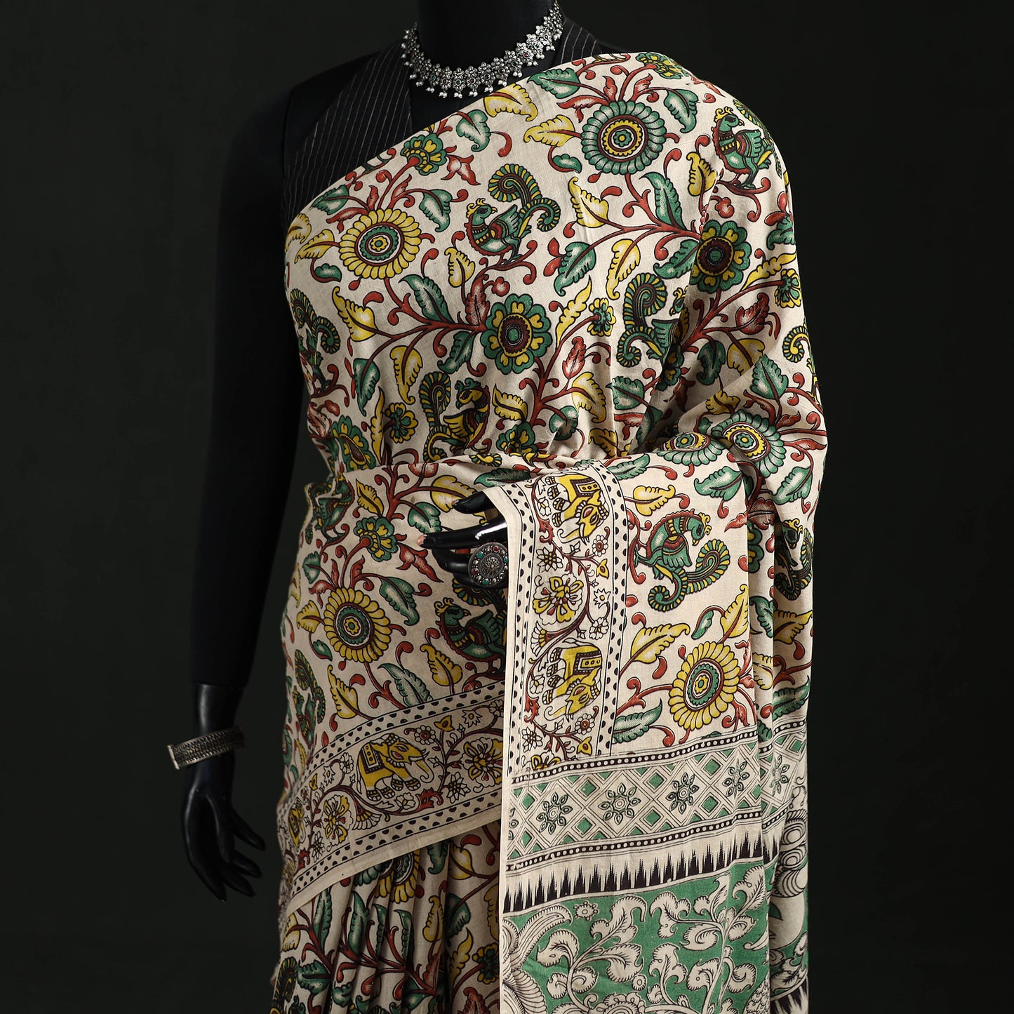 Kalamkari Printed Cotton Saree 20