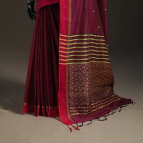 Peepal Leaf Buti Jacquard Pure Handloom Cotton Saree 21