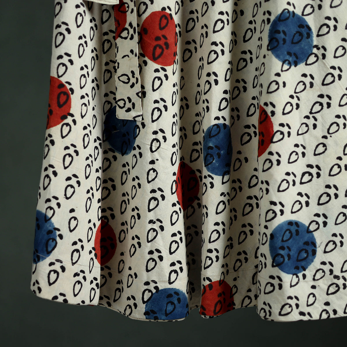 Ajrakh Hand Block Print Cotton Wrap Around Skirt 22