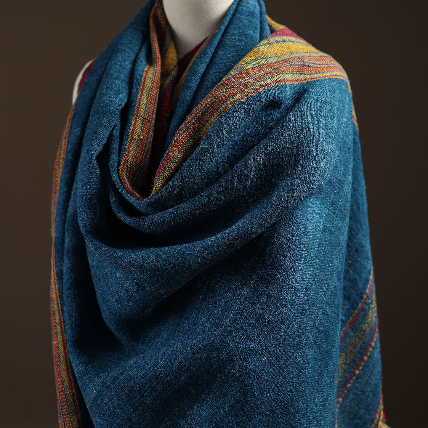 Kutch Handspun Handwoven Desi Wool Shawl 22