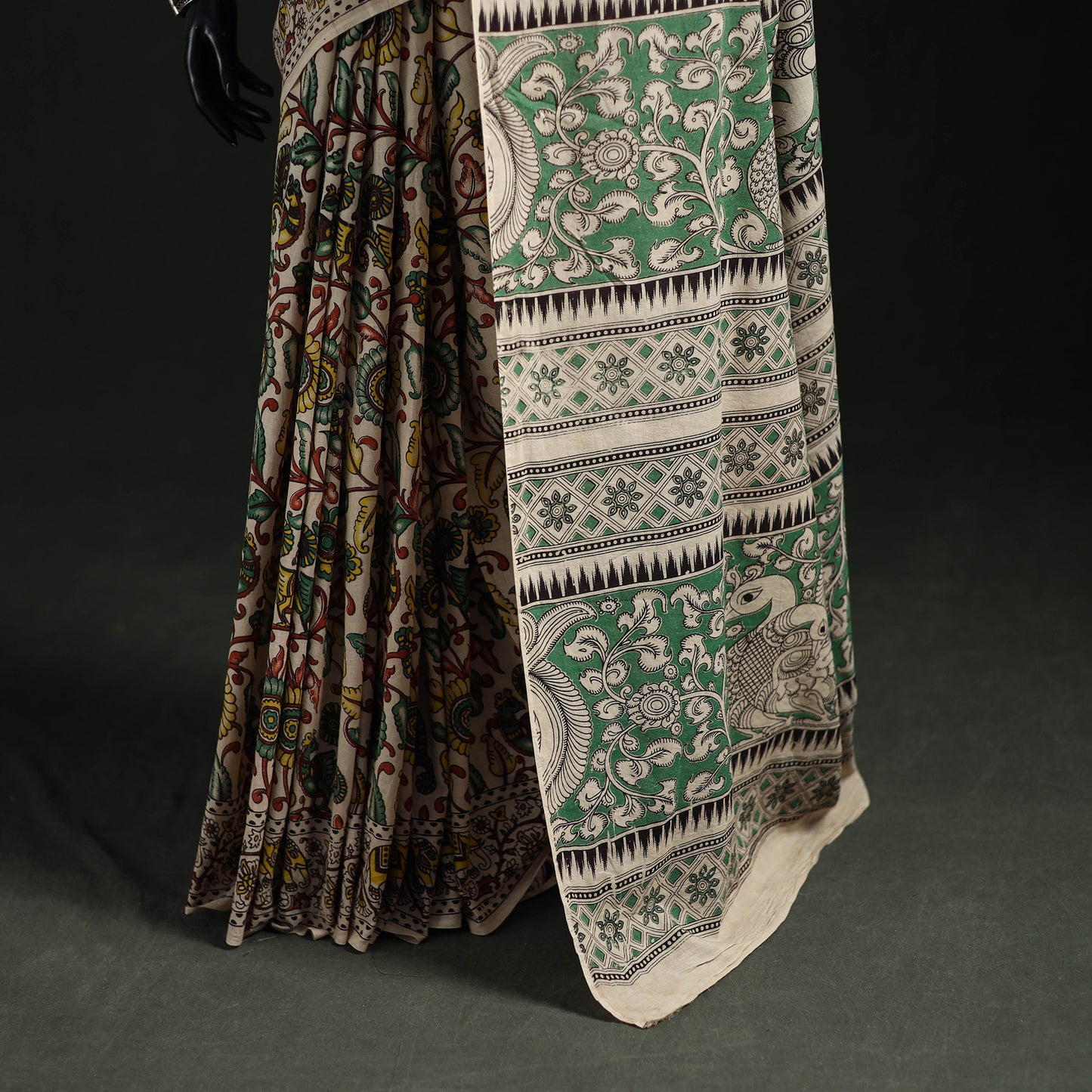 Kalamkari Printed Cotton Saree 20