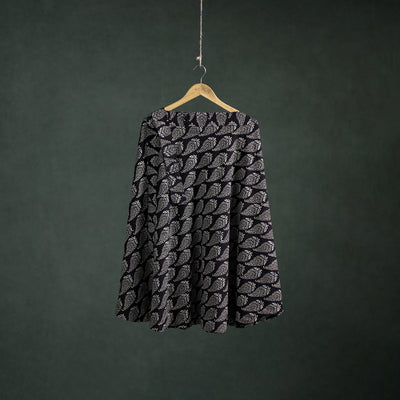 Ajrakh Hand Block Print Cotton Wrap Around Skirt 23