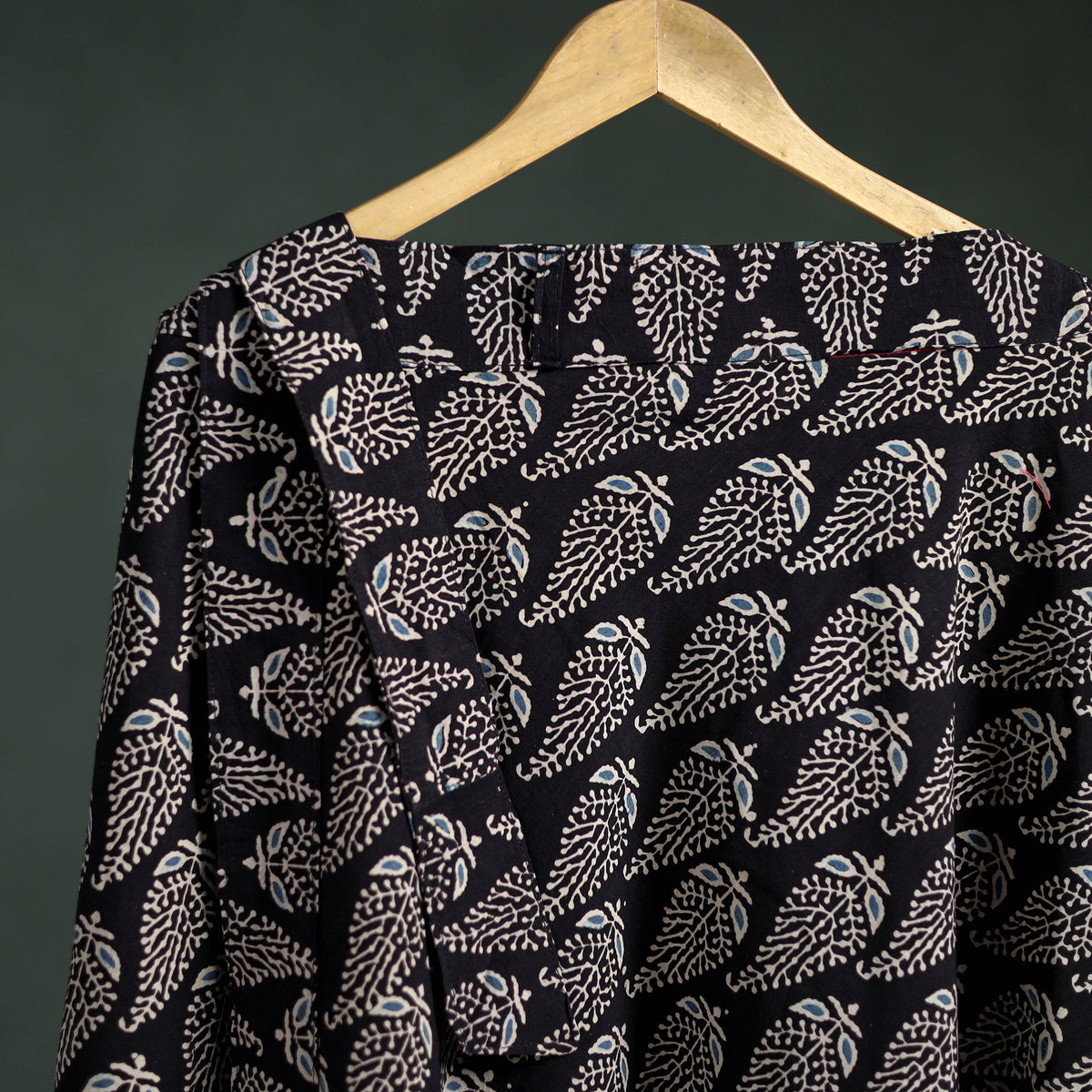 Ajrakh Hand Block Print Cotton Wrap Around Skirt 23