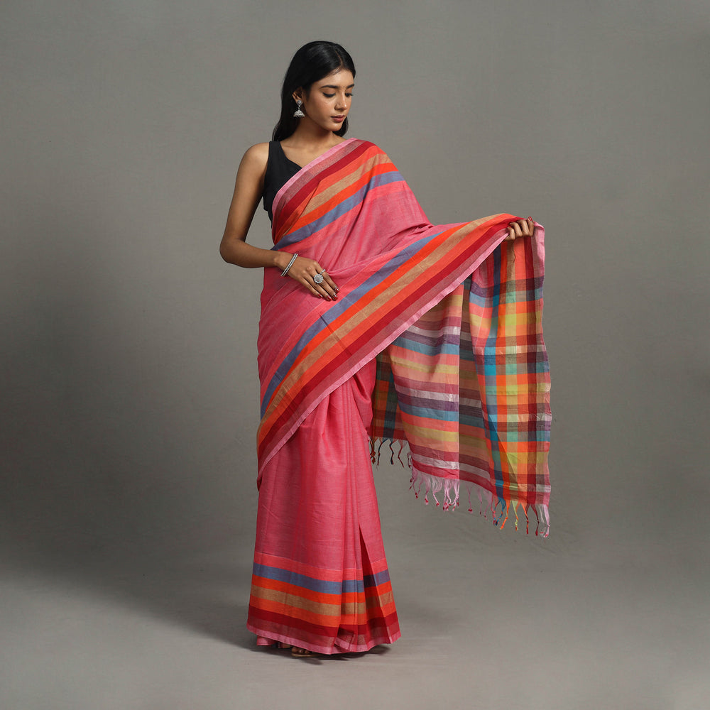 Zari Stripes Cotton Handloom Saree 21