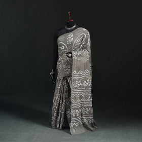Kutch Bandhani Tie-Dye Cotton Saree 70