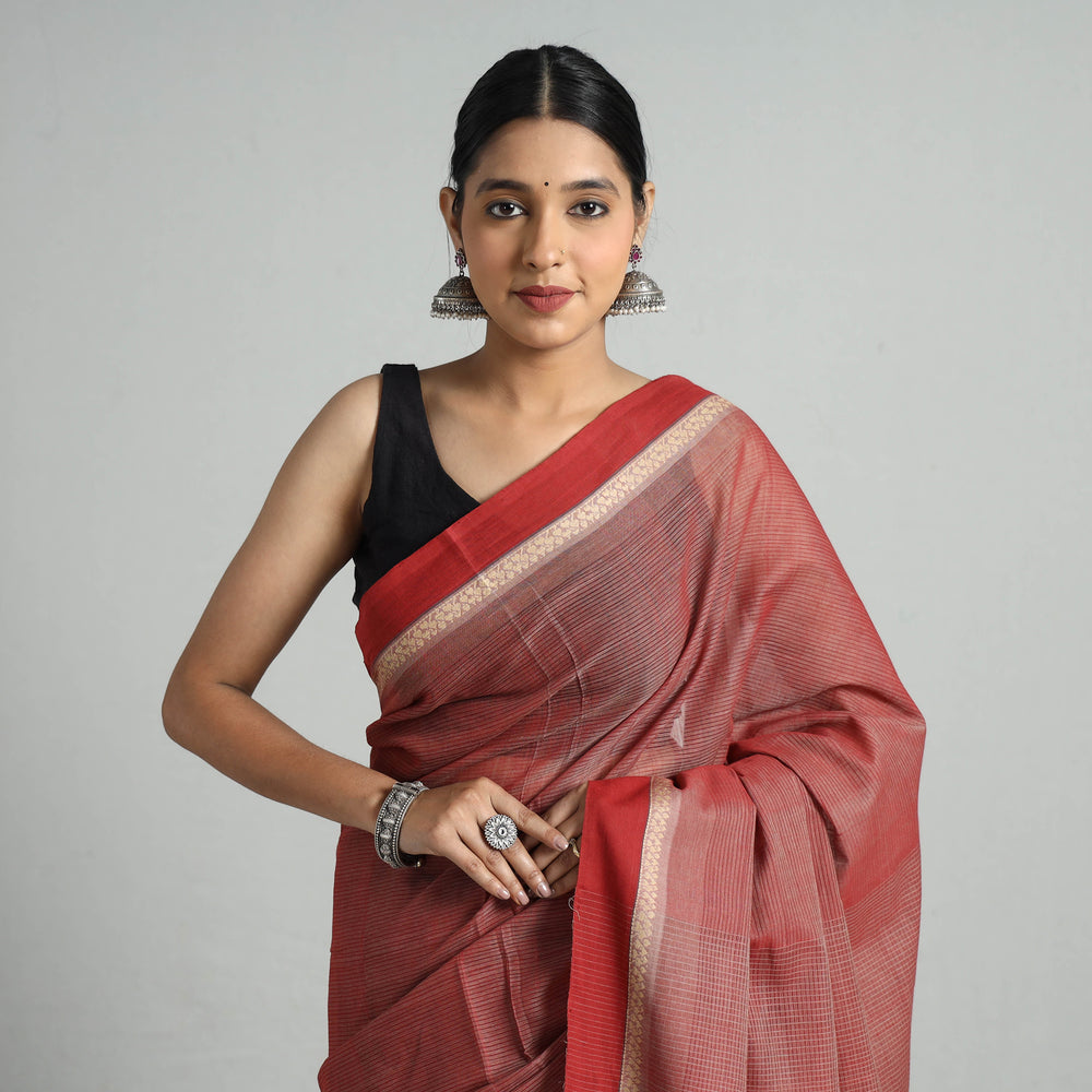 dobby cotton saree