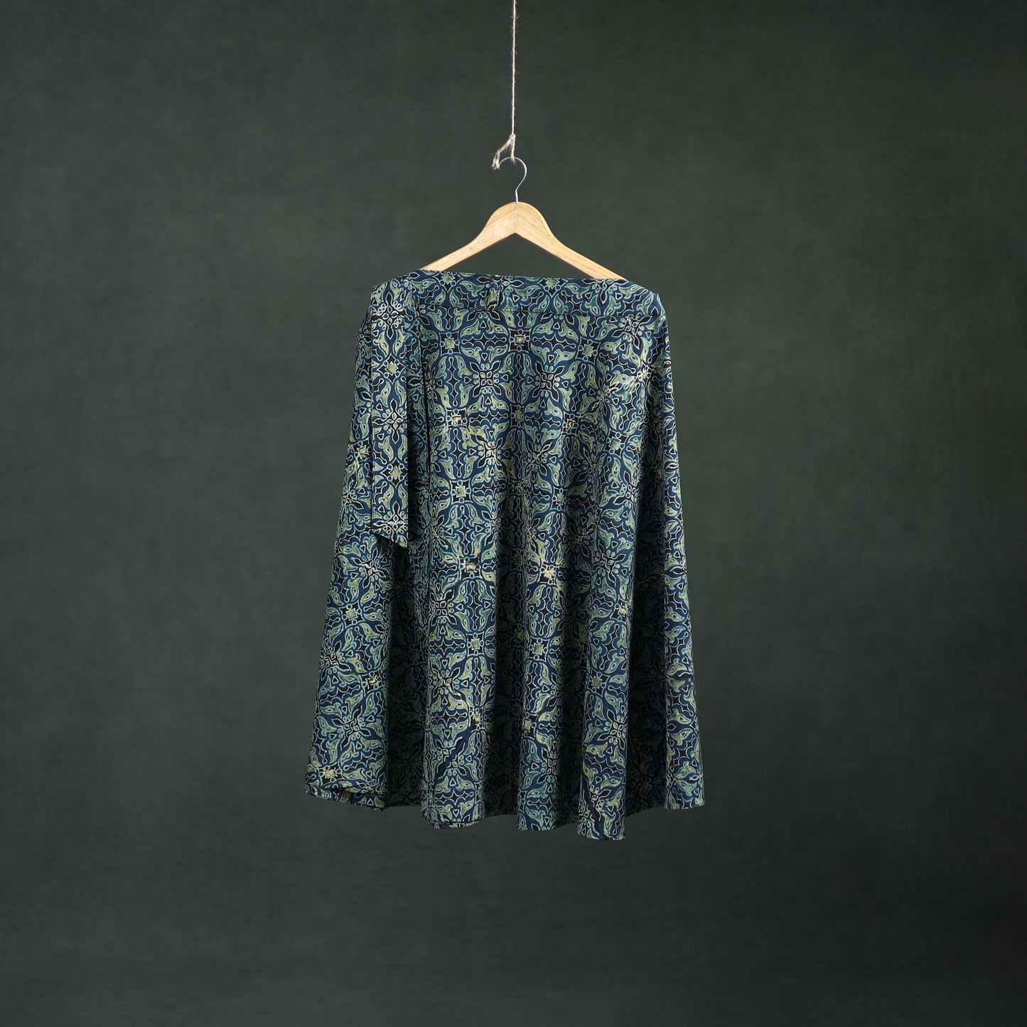 Ajrakh Hand Block Print Cotton Wrap Around Skirt 42