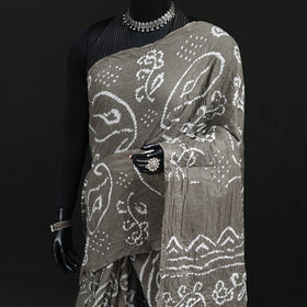 Kutch Bandhani Tie-Dye Cotton Saree 70